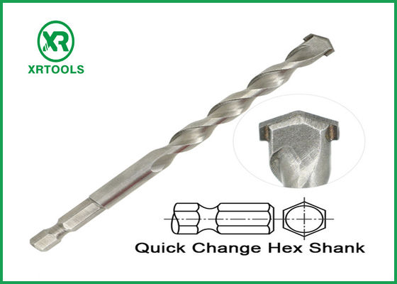 ซื้อ Hex Shank Long Masonry Drill Bit พ่นทรายวัสดุเหล็กกล้าคาร์บอนที่ทนทาน การผลิตออนไลน์